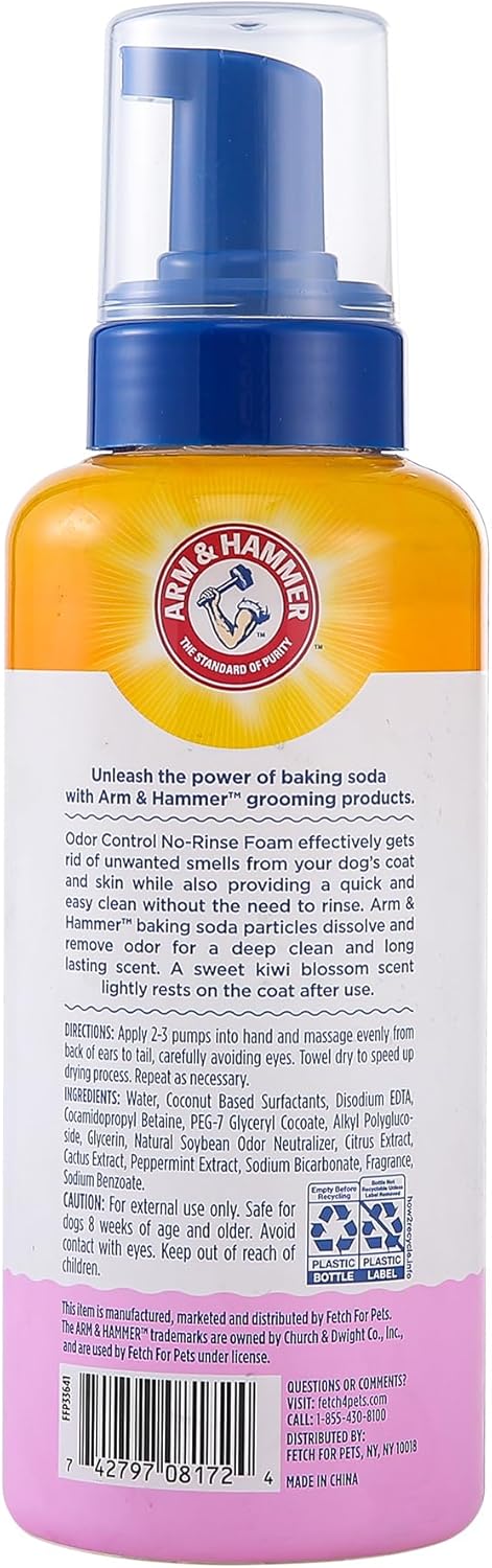 Arm & Hammer for Pets Super Deodorizing Dog Spray with Baking Soda for Odor Control, Freshens Coat Between Baths, pH Balanced Formula for Dogs, 8 Fl Oz - 2 Pack