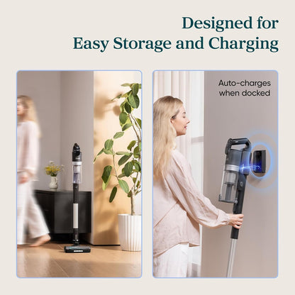 LEVOIT Cordless Vacuum Cleaner, Stick Vac with Tangle-Resistant Design, Up to 50 Minutes, Powerful Suction, Rechargeable, Lightweight, and Versatile for Carpet, Hard Floor, Pet Hair, LVAC-200
