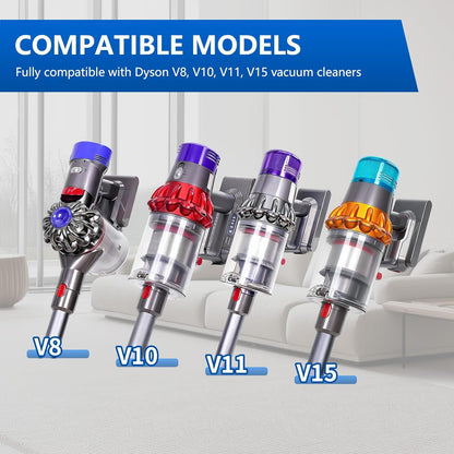 Vacuum Head Replacement Compatible with Dyson V8 V10 V11 V15 Vacuum Cleaner Upgrade Anti-Tangle Replacement Cleaner Head with Adjustable Suction Green Light Suitable for Hardwood Floor