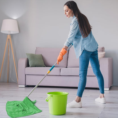 SmoothNovelty 10 Pcs Extra Large Microfiber Cloth 30" x 20" Large Floor Microfiber Towel Reusable Washable Free Lint Free Cloth Rag for Squeegee Mop Floor Window Housekeeping (Bright Color)