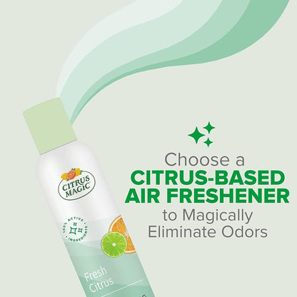 Citrus Magic Odor Eliminator Air Freshener Spray for Home, Orange Blast, 3-Ounce, Pack of 3