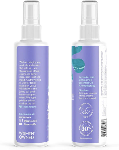 ASUTRA Multi-Use Essential Oil Aromatherapy Spray (Citrus & Eucalyptus), 4 fl oz – Mist for Face, Body, Rooms & Linens – Car, Fabric, and Bathroom Freshener