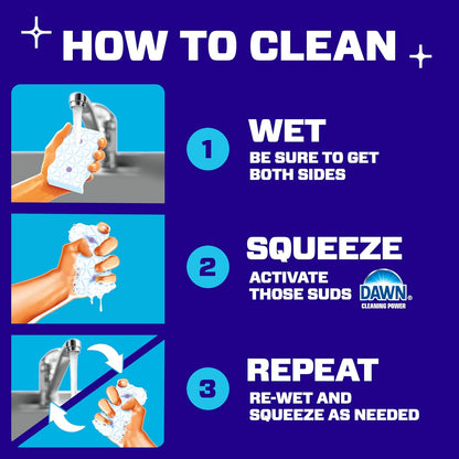 Mr. Clean Magic Eraser Foaming Sponge, All Purpose Cleaner, Dawn Cleaning Power, Wall Cleaner, Sneaker Cleaner, Oven Cleaner, Kitchen, Bathroom, Shower Cleaning Supplies, Scrubber, Ultra Foamy, 5ct