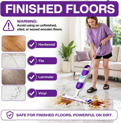 6 Pack Swiffer Power Mop Pads, Disposable Power Mop Refills Compatible with Swiffer Power Mop, Unscented Multi-Surface Replacement Mopping Refills Pads for Floor Surface Cleaning