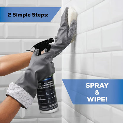 AQUA-X 16 Oz. Grout Sealer, Clear Grout and Tile Sealer, Natural Finish, Professional Grade, Indoor & Outdoor, Fast Dry and Long Lasting Protection