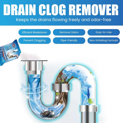 Enzyme-Powered Drain Clog Dissolver | Fast-Acting Pipe Cleaner for Hair, Soap Scum & Organic Waste | Septic-Safe Toilet Clog Remover Gel | 30-Minute Formula (6 Pack, 180g Each)