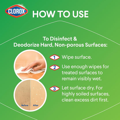 Clorox Disinfecting Wipes, Bleach Free Cleaning Wipes - Fresh Scent, 75 Count