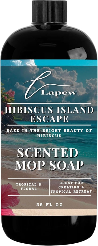 Lapew Santal Scented Mop Soap - Luxury Floor Cleaner Concentrate for Mopping Tile, Laminate, Vinyl & Hardwood | Streak-Free, Low-Foam | 36 oz - Colors B