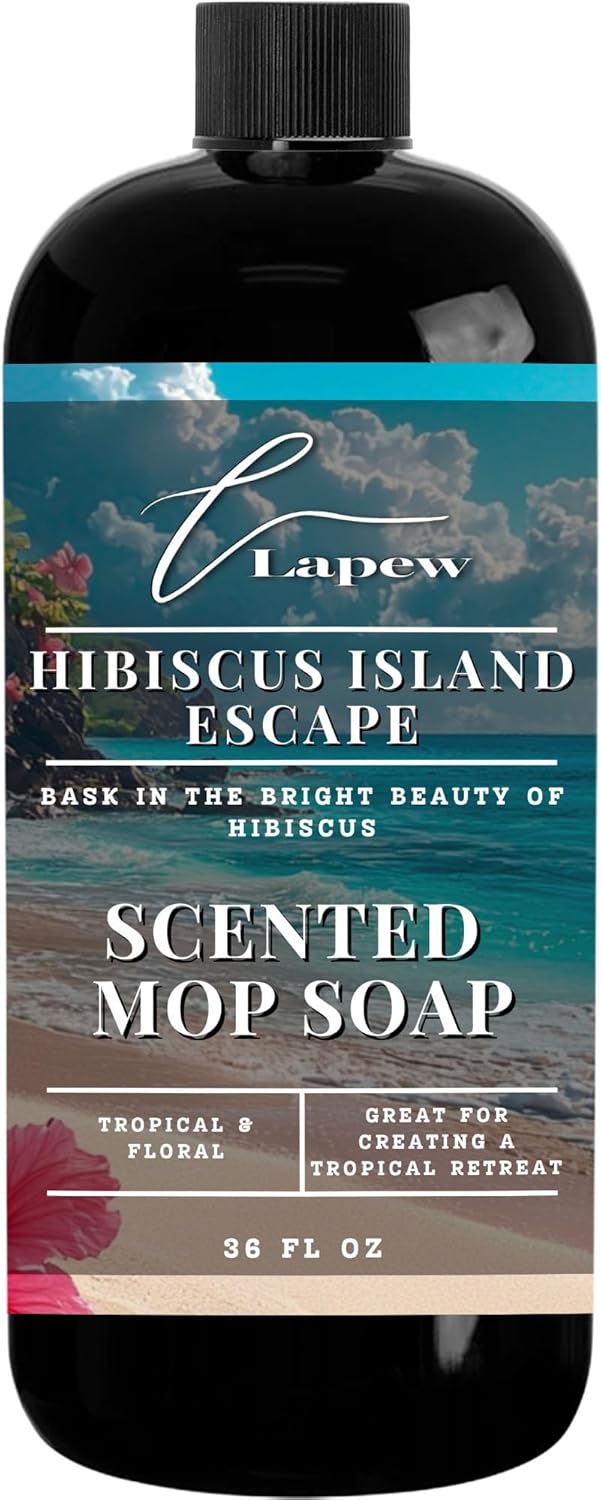 Lapew Baccarat Scented Mop Soap - Luxury Floor Cleaner Concentrate for Mopping Tile, Laminate, Vinyl & Hardwood | Streak-Free, Low-Foam | 36 oz - Colors B