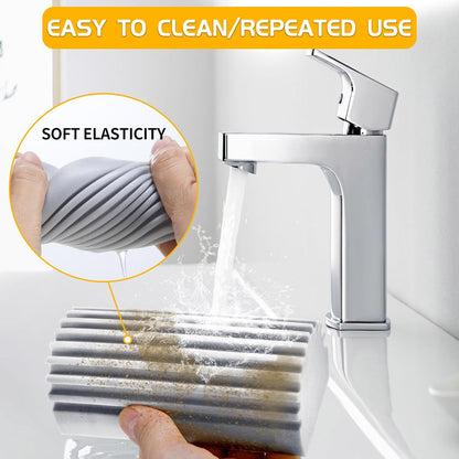 COBETE Damp Clean Duster Sponge,4pack Magic Sponge Eraser,Reusable Damp Dusting Sponge Household Cleaning for Blinds, Glass, Baseboards,Radiators,Window Track Grooves(Multi Color)