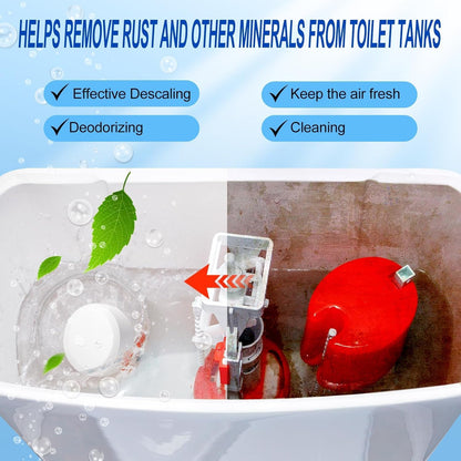 Automatic Toilet Bowl Cleaner Tablets, Bleach.Descale & Deodorize-Tank Drop-In Tablets for Stain&Limescale Removal, Fresh Scent, Septic-Safe, Compatible with effective to use Works with Toilets -good
