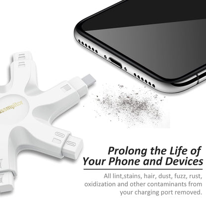 Tassmpitor for iPhone Cleaning Kit Port Cleaner, Repair and Restore Tool for iPad Pro Watch Cell Phone Charging Port, Lightning Charger Cables Speaker Airpod Cleaning Putty Dust for All Devices