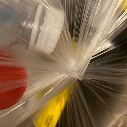 TYPLASTICS 40-45 Gallon Clear Trash Can Liners - 40" x 48" – High Density Garbage Bags - Case of 250 – Multipurpose for Office, Outdoor, Recycling, Industrial and Commercial