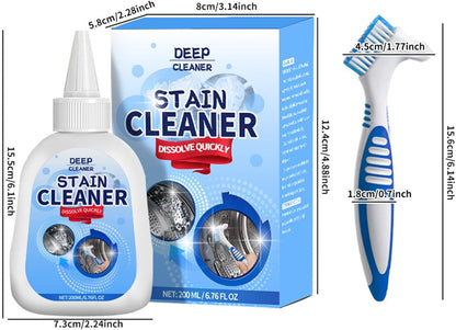 Active mold stain remover gel, heavy-duty remover, multi-purpose cleaner, suitable for tile floor grout, bathroom shower glass, sealant, front-loading washing machine sealant cleaner, etc 6.76 fl oz.