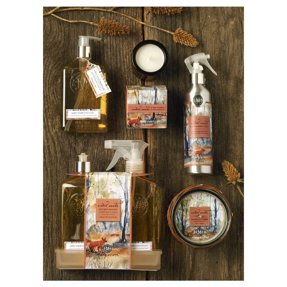 Mangiacotti Room Spritz Fabric Deodorizer Air Freshener Spray | Naturally Plant-Based with Essential Oils Room Fragrance, 8 Ounces, Gingerbread
