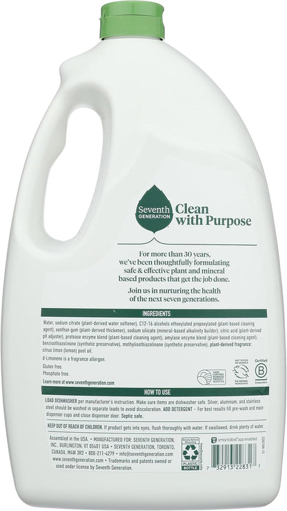 Seventh Generation Free and Clear Dishwasher Detergent Gel 42 Fluid ounce