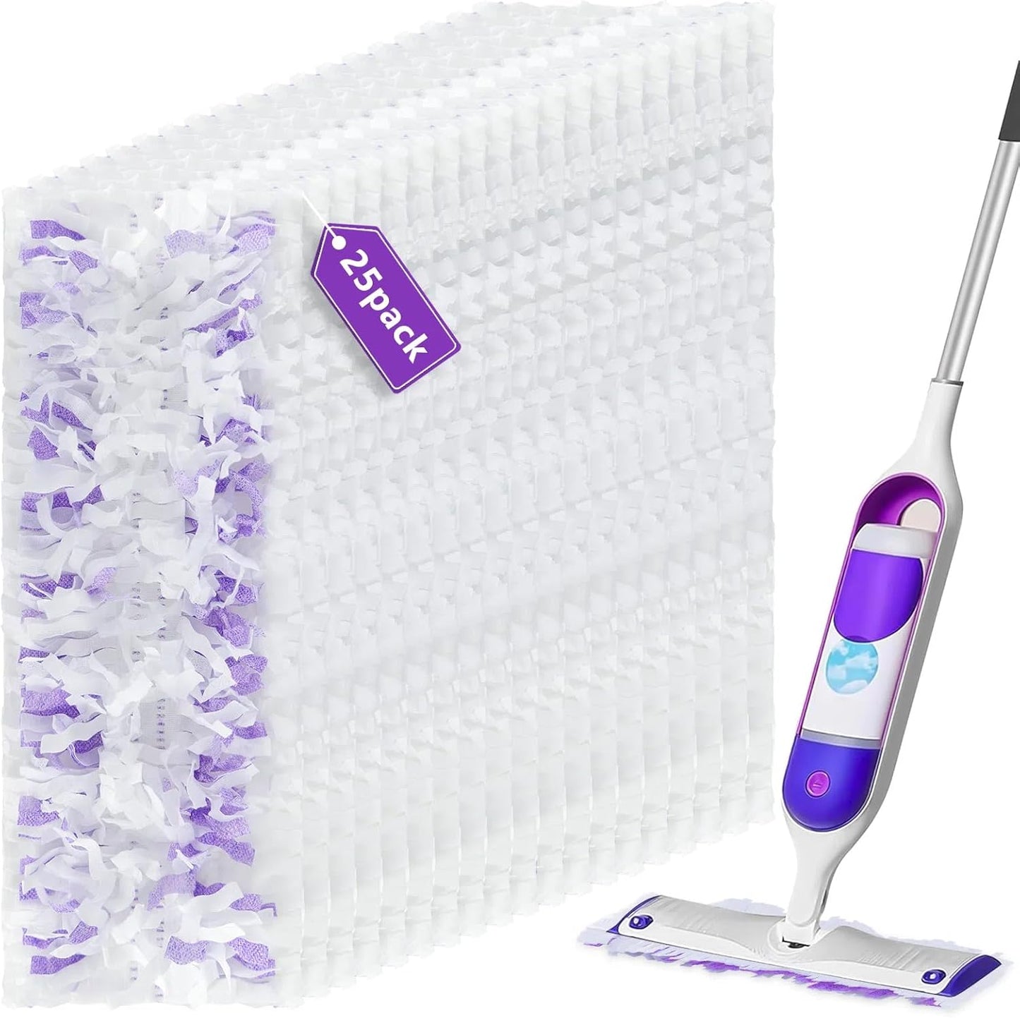 60 Pack Power Mop Refill Pads for Swiffer Power Mop, Disposable Spray Wet Pads Refill for Swiffer PowerMop Multi-Surface Mopping Pad Refills,Mop Head Replacement for Floor Cleaning