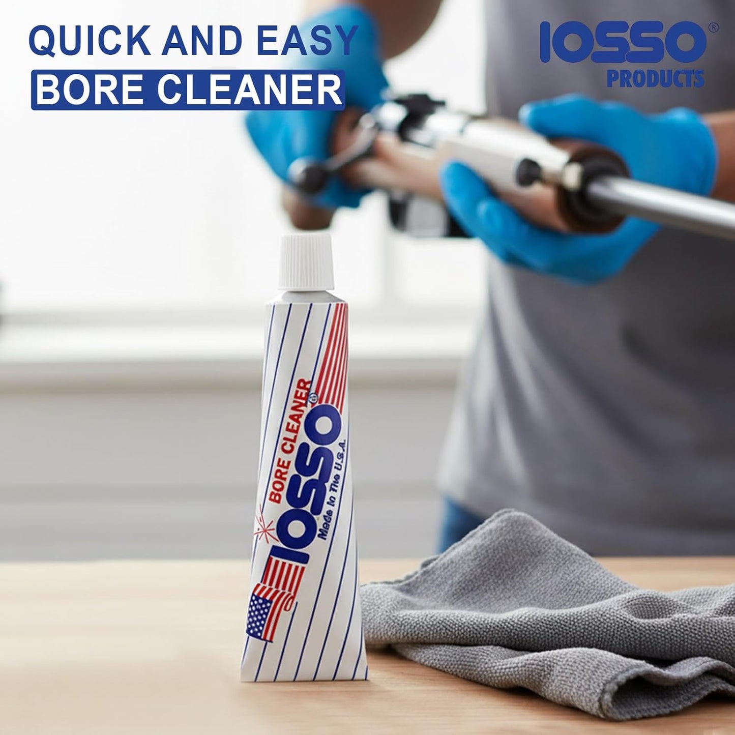 Iosso 10215 Bore Cleaner – 1.5 oz Concentrated Paste Formula – Non-Corrosive, Non-Flammable– Made in USA