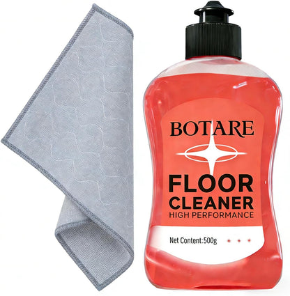 Floor Cleaner Liquid for Mopping, Household Deep Cleaning Solution for Wood,Hardwood,Tile,Laminate,Marble & Porcelain & Bathroom,Orange Scent,17.6 Fl Oz Each(1 Bottle+1 Cleaning Cloth)