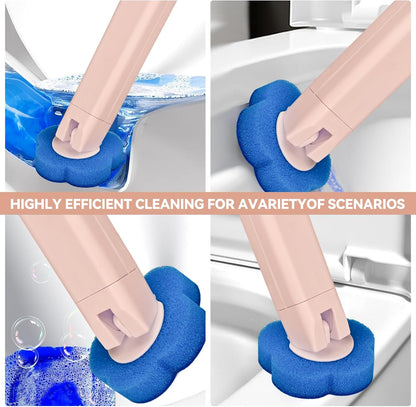 48 Count Disposable Toilet Brush Refill Pads, Disposable Toilet Bowl Wand Refills, Toilet Cleaning Refills, Toilet Scrubber Refills, Brush Head Replacement