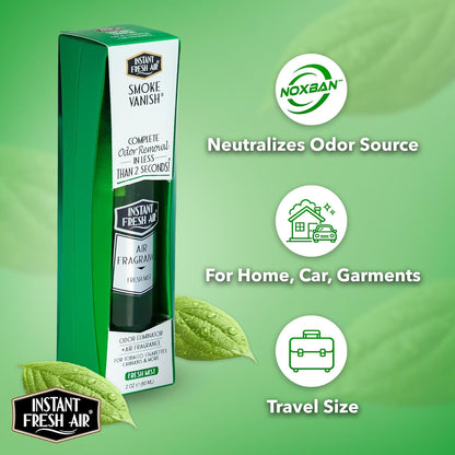 Smoke Vanish - Smoke Odor Eliminator Spray - Removes Odor Instantly with Noxban™ - Eco-Friendly - For Home, Car, & Travel - Lavender Scent - 4 oz.