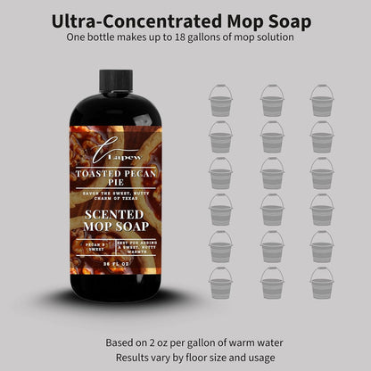 Lapew Santal Scented Mop Soap - Luxury Floor Cleaner Concentrate for Mopping Tile, Laminate, Vinyl & Hardwood | Streak-Free, Low-Foam | 36 oz - Colors A
