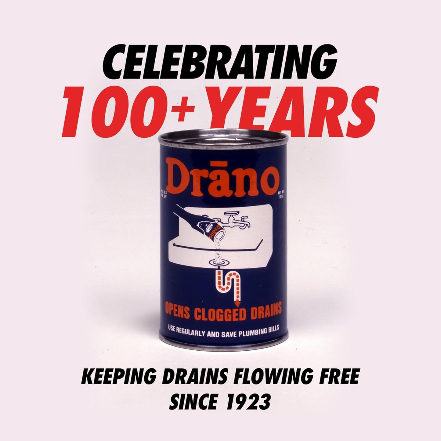 Drano Early Action Foamer Drain Clog Remover and Cleaner for Shower or Sink Drains, Unclogs and Removes Sources of Odor, 17 Fl Oz