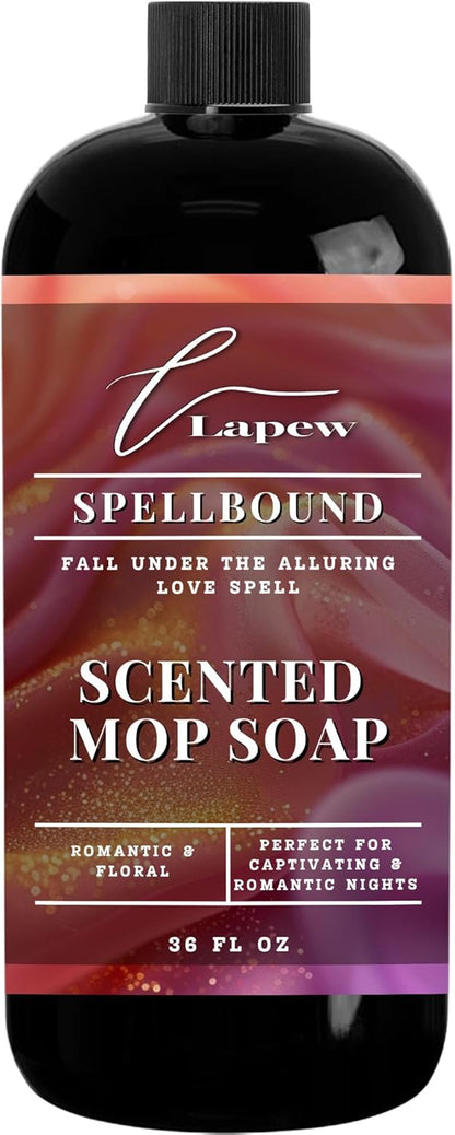 Lapew Baccarat Scented Mop Soap - Luxury Floor Cleaner Concentrate for Mopping Tile, Laminate, Vinyl & Hardwood | Streak-Free, Low-Foam | 36 oz - Colors C
