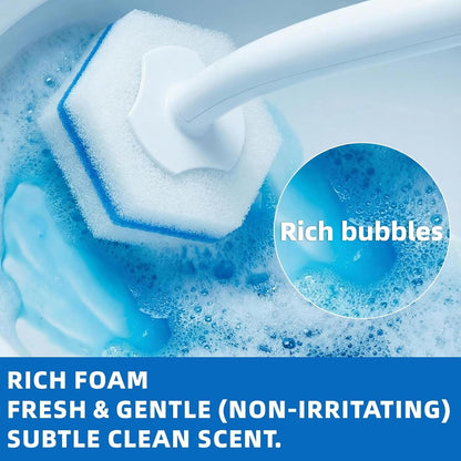 Toilet Wand Refills Compatible with Clorox Toilet Wand, 20 Count Disposable Refill Heads for Deep Foaming Cleaning