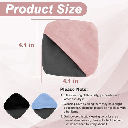 Car Screen Cleaner, 4.1''×4.1'' Microfiber Dashboard Wipes, Square Microfiber Cloth, Car Display Wipes,Vehicle Screen Cleaner Tool universal for Car Dashboard Car Display Car Interior Tools (Black)
