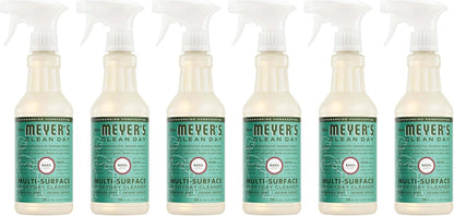 MRS. MEYER'S CLEAN DAY Multi-Surface Everyday Cleaner, Basil Scent, 16 Fl Oz Bottle - 3 Pack