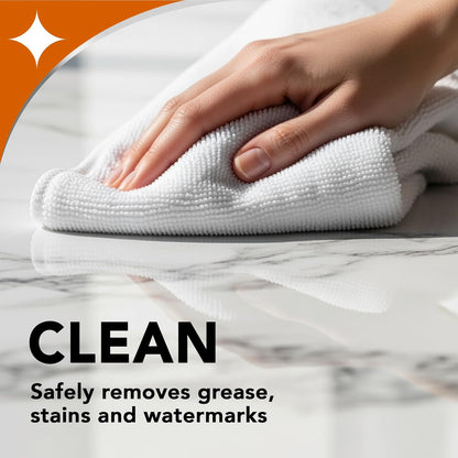 Weiman Granite and Stone Cleaner 3-in-1, Removes Grease, Stains & Watermarks, Streak-Free Formula with Stain Shield Technology, Safe on Marble, Quartz, Tile, Granite, Quartzite & Slate