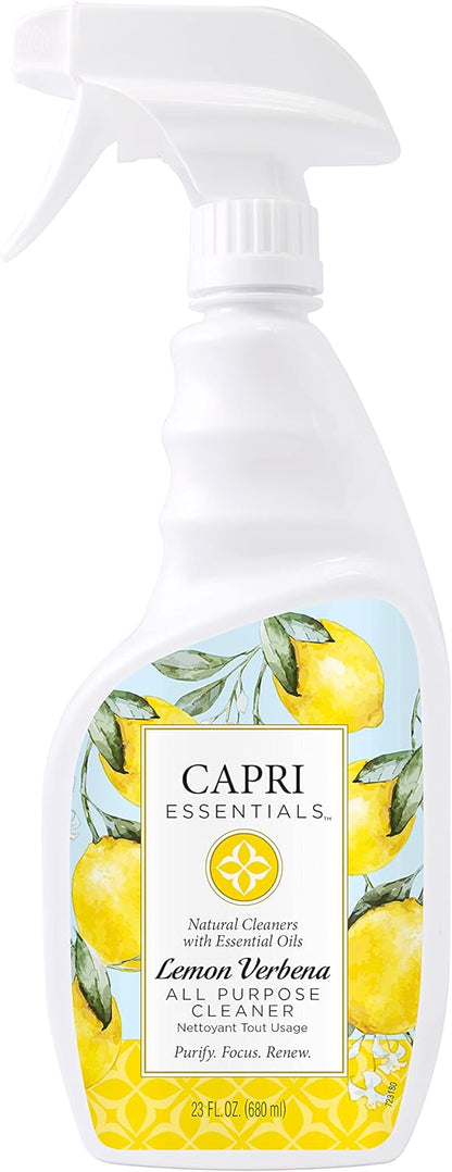 CAPRI ESSENTIALS APC, Household Dust Remover, Kitchen Counter Surface Spray, Removes Grime, Blend of Essential Oils, Lemon Verbena, 23 FL Oz