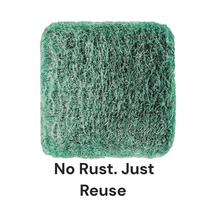 16-Pack Individually Wrapped Green Stainless Steel Soap Pads | Reusable Steel Wool Soap Pads | Leak-Proof Scouring Pads Metal Scrubber