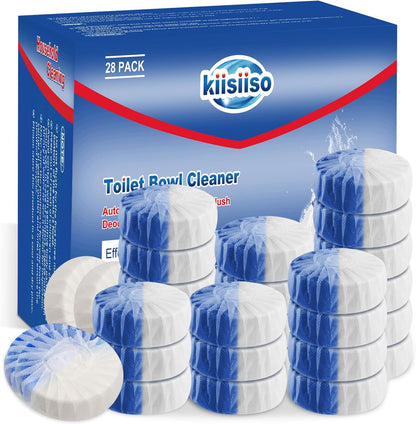 KIISIISO Toilet Bowl Cleaners 40 PACK, Long-Lasting Toilet Bowl Cleaner Tablets with Sustained-Release Technology Against Tough Stains,Automatic Toilet Cleaner for Deodorizing & Descaling