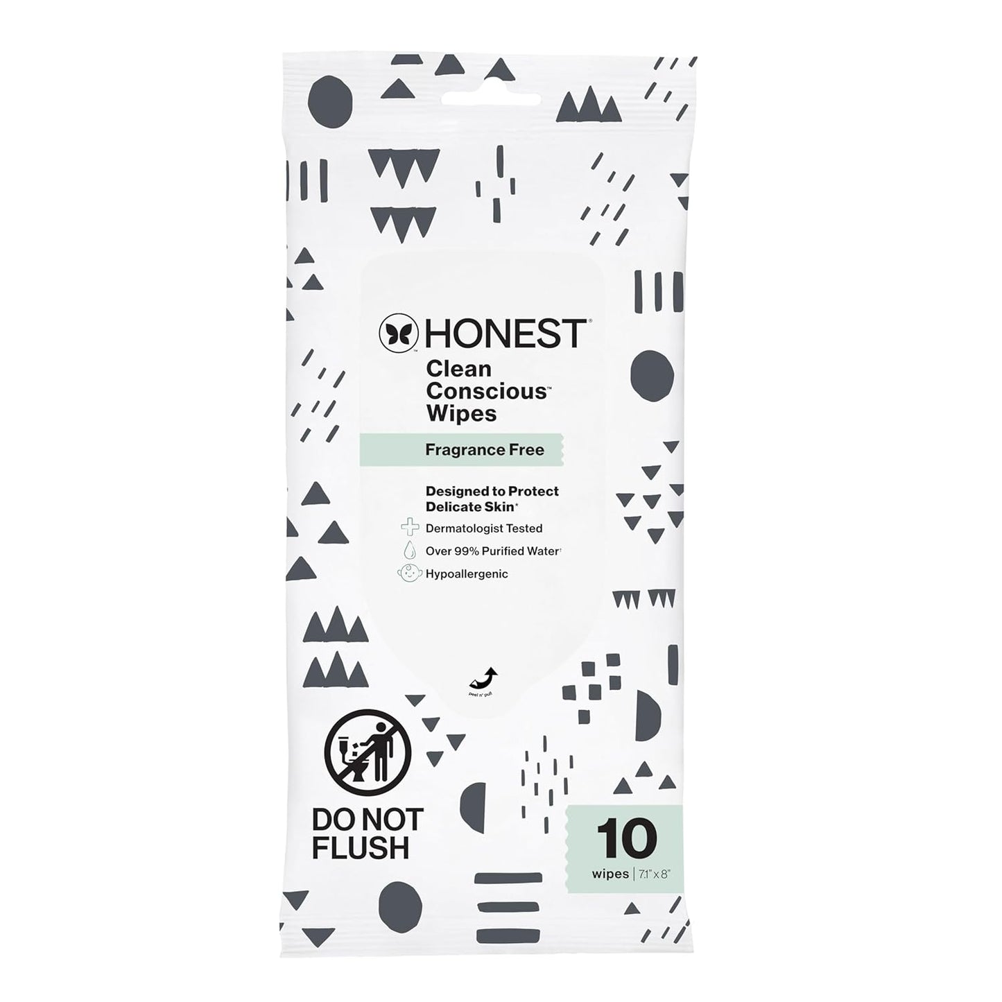 The Honest Company Hypoallergenic Multi-Use Baby Wipes for Sensitive Baby Skin, Rose Blossom, 60 Count