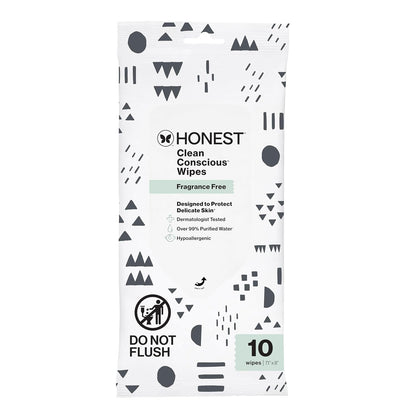 The Honest Company Hypoallergenic Multi-Use Baby Wipes for Sensitive Baby Skin, Rose Blossom, 60 Count