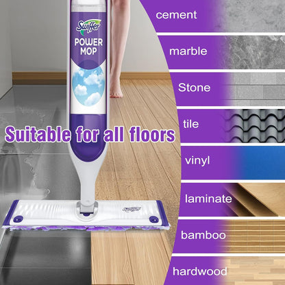 24 Pack Power Mop Refills Pads for Swiffer PowerMop，Swifter Wet Pads Refill for Swiffer,Unscented&Thickened Mopping Pads Replacement Pads for Multi-Surface &Wood Floor Cleaning