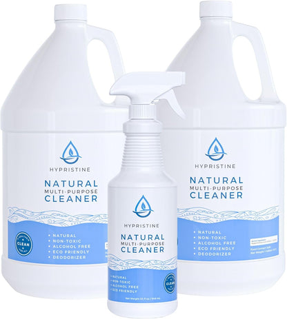 HYPRISTINE PURE Hypochlorous Acid Spray, Multi-Purpose Cleaner, Superior Shelf Life, 0% Bleach, 0% Alcohol, Food Contact Safe, Eliminate Non-Living Allergens, Remove Pet Odor, Clean Any Surface