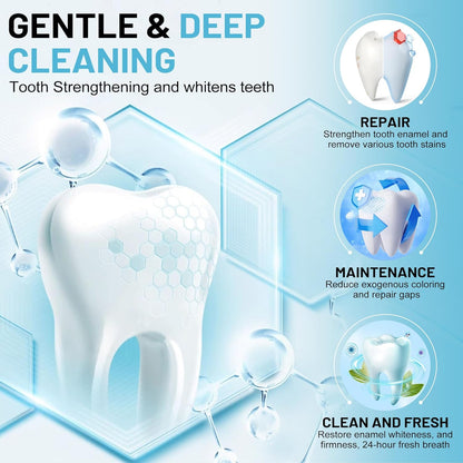 7.5% Nano Hydroxyapatite Toothpaste, SP-6 Probiotic Toothpaste, Helps Remineralize, Strengthens Enamel, Dentist-Formulated Whitening Toothpaste for Sensitive Teeth, Fluoride-Free, 4.23 oz 2Pack