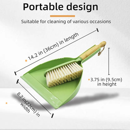 Mini Broom and Dustpan Set - Small Broom and Dustpan Set for Home, Camping Broom, Whisk Brooms Small(Gray Orange)