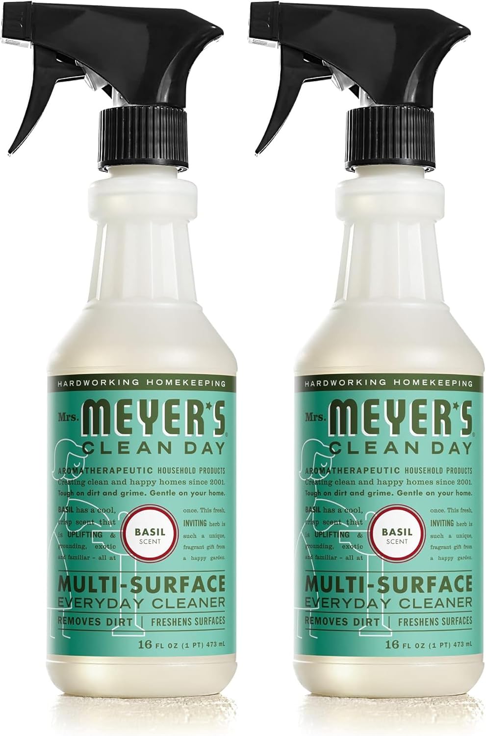 MRS. MEYER'S CLEAN DAY All-Purpose Cleaner Spray, Basil, 16 fl. oz