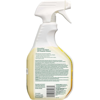 Clorox CloroxPro EcoClean All-Purpose Cleaner Spray Bottle, 32 Oz