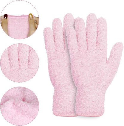 3 Pairs Microfiber Dusting Gloves for Plants, Plant Leaf Cleaning Gloves, Reusable Washable Dusting Mitts for House Plants Blinds Furniture