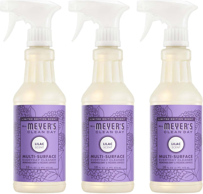 MRS. MEYER'S CLEAN DAY Multi-Surface Everyday Cleaner, Lilac Scent, 16 Ounce Bottle (Pack of 3)