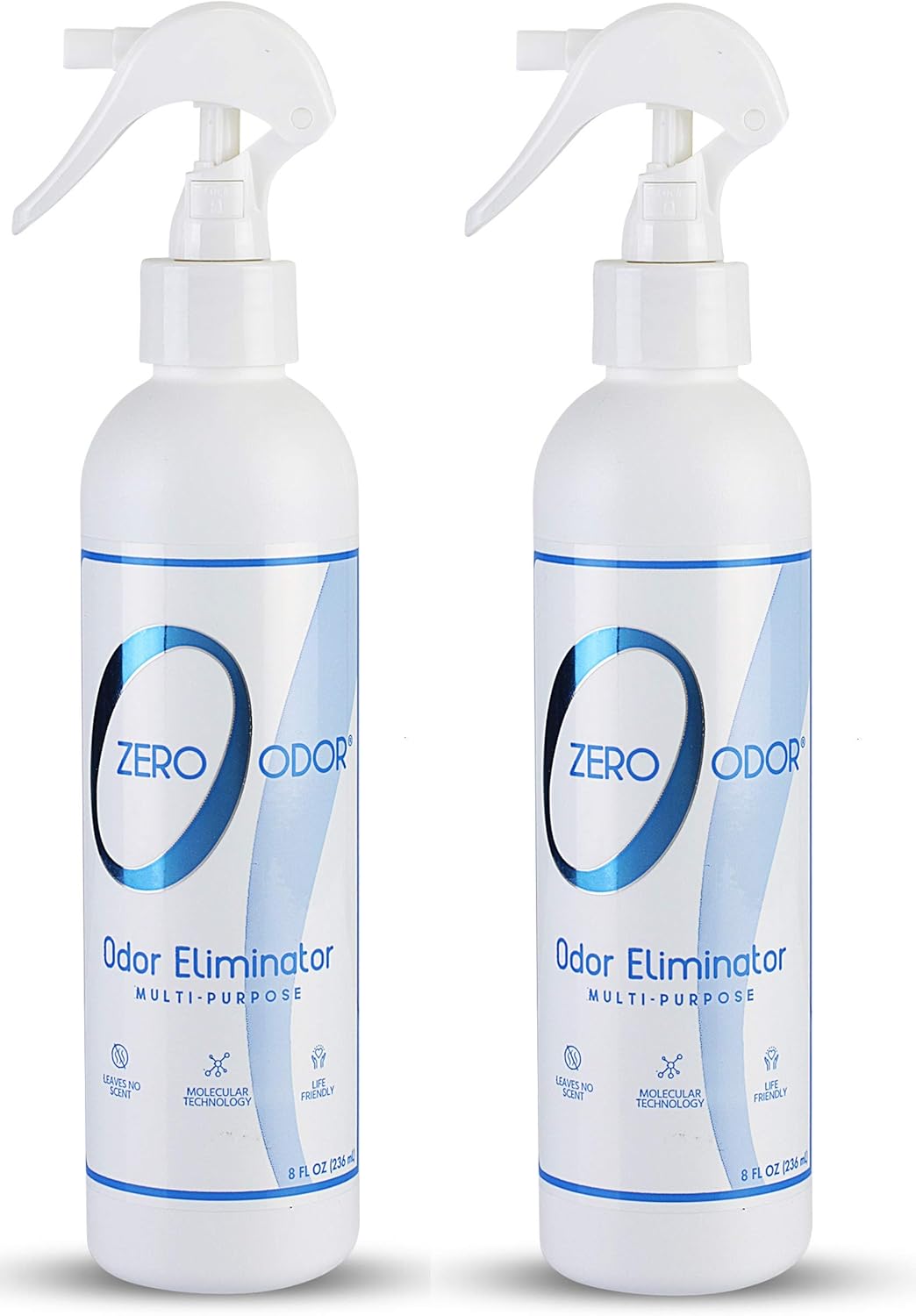 Zero Odor – Multi-Purpose Odor Eliminator - Air & Surface Odor – Patented Technology for Bathroom, Kitchen, Fabric, Closet- Smell Great Again, 16oz