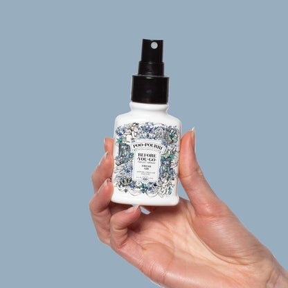 Poo-Pourri Before-You-Go Toilet Spray, Fresh Air, 4 Fl Oz, Up to 200 Uses, Bathroom Odor Deodorizer , Plant-Based with Essential Oils, for Home or Work, Jasmine, Fresh Air and Mint Scent