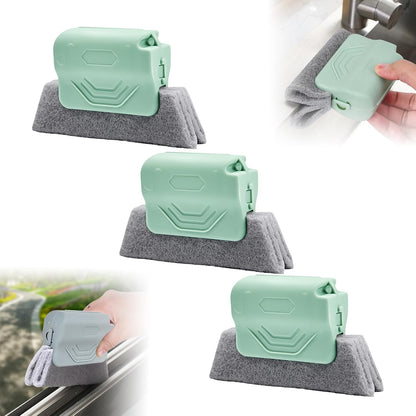 Magic Window Track Cleaner, 2024 Upgraded Window Groove Cleaning Brush Tools Set, Hand-held Window Track Cleaner Brushes Tools Set for Window lides Gaps Tile Lines Shutter Car Vents (Mix 3PCS)