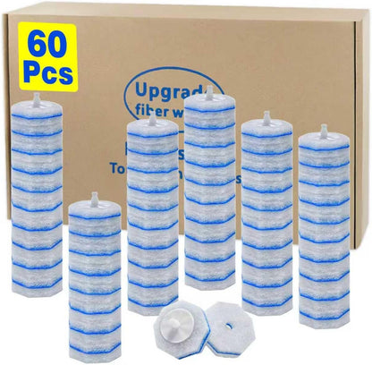 30 Count Toilet Bowl Wand Refills for Clorox, Disposable Toilet Bowl Wand Refill Compatible with Clorox Toilet Bowl Wand Clean System, Upgrade Fiber Bowl Cleaner Brush for Closestool Cleaning.