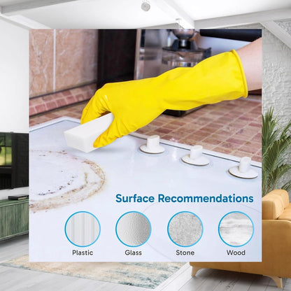 (16 Pack) Extra Large Eraser Sponge - Melamine Magic Sponges Bulk for Bathroom, Wall, Boat Cleaning - Heavy Duty Multi-Surface Scrubber, Extra Thick Long Lasting Foam Pads - Baseboard, Bathtub Cleaner